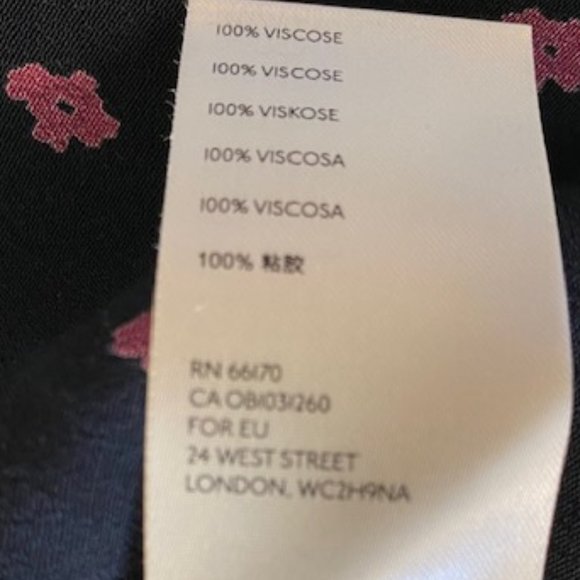 Free People Calico Skies Ruffle Button Down Midi Dress Floral Black/Purple XS - Picture 15 of 16